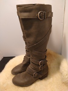 Wedge Knee High Boots 