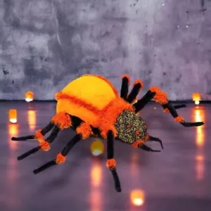 60" Large Orange Spider Halloween Decor *SHIPS WITHIN 10 DAYS* NEW 2024 - Picture 1 of 1