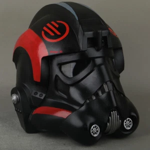 Star Wars TIE Fighter Pilot Helmet Halloween Prop Cosplay Mask PVC Model Gift - Picture 1 of 8
