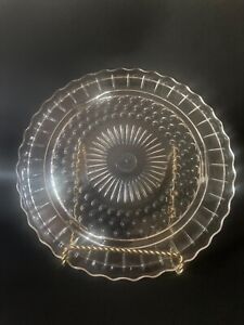 Cake/Cookie Plate footed 11" dia Clear