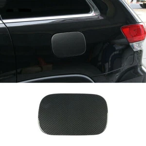 Carbon Fiber Fuel Tank Cap Oil Gas Cover Trim For Jeep Grand Cherokee 2011-2020 - Picture 1 of 5