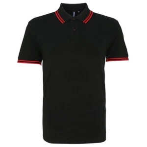 Asquith & Fox Men's tipped Polo vintage syle slim fit new unworn - Picture 1 of 6