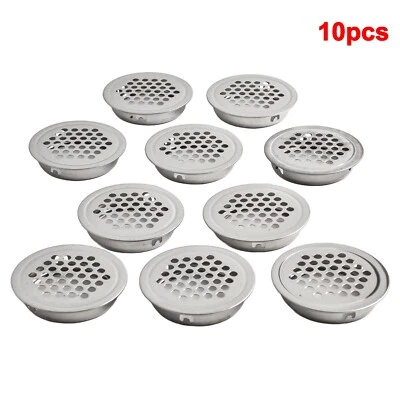 Metal Cabinet Cupboard Round Vent Grille Cover for Air Circulation - Image 1 of 4