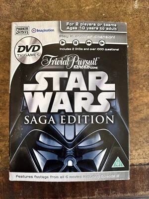 Star Wars Trivial Pursuit DVD Juego Edición Saga Completo Foto 1 de 2