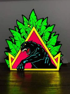 Santa Cruz Natas Panther Skate - Light Up Artwork / Wall Art / Sign - Picture 1 of 4