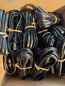 Lot 50 US Standard 2 Prong Pin 5' AC Power Cable Cord Charge Adapter PS1 PS2 PS3 - Picture 1 of 4
