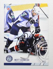 2014-15 KHL Dinamo Minsk #DMN-005 Matt Ellison Autograph