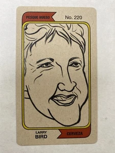 Larry Bird MARQUE A EL GANADOR #220 TEST CARD MESQUE HUESO CERVEZA - Picture 1 of 4