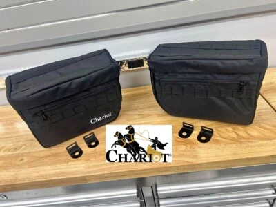 Thrashin Supply Style Harley FXR Softail Sportster Club Nylon Molle Saddlebags - Image 1 of 4