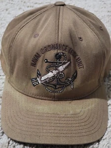 Sombrero de unidad de prueba de artillería naval de la Marina de los Estados Unidos ajuste flexible Oif Oef de colección L XL manchas de sudor - Imagen 1 de 11