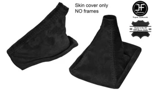 BLACK REAL SUEDE SHIFT E BRAKE BOOT FITS SUBARU IMPREZA WRX STI 2004-2007 - Foto 1 di 3