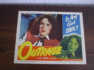 OUTRAGE Orig. Drama Film Lobby Card #5 von 1950 in gutem Zustand - Bild 1 von 10
