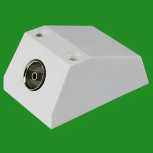 TV FM Aerial Coax Coaxial Socket Single Surface Mount Single Coaxial Outlet - Picture 1 of 2