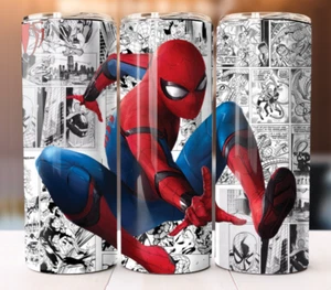 Spiderman Superhero Design Custom Cup Mug Tumbler 20oz Stainless Steel - Picture 1 of 1