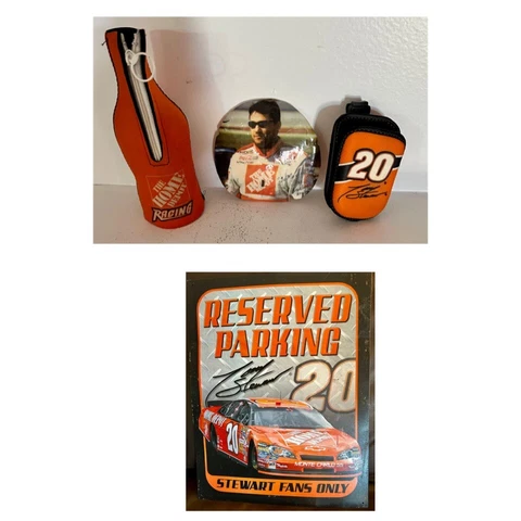 Lot Tony Stewart fan memorabilia no parking sign koozie sand dollar & belt clip Cover