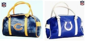 1 Damen NFL Handtasche NEU Beuteltasche Vinyl waschbar in Colts oder Chicago Bears - Bild 1 von 3