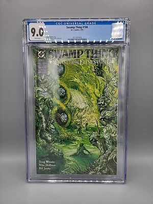 Swamp Thing #104 CGC 9.0 Quest for the Elementals 1991 Graded Comic Book - Image 1 of 4