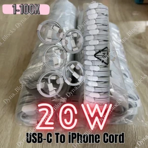 USB-C PD Fast Charger Cable Lot Cord Type USB C For iPhone 14 13 12 11 ProMax XR - Picture 1 of 14