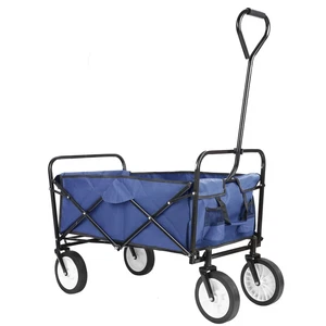 Collapsible Wagon Cart Folding Utility Shopping Cart Outdoor Garden Grocery Cart - Picture 1 of 7