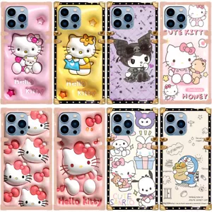 For iPhone 16 Pro Max 15 14 13 12 11 Cute Hello Kitty Cartoon Pattern Case Cover - Picture 1 of 21