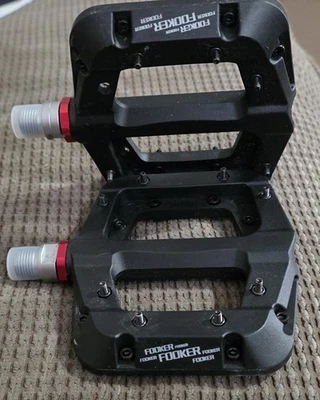 Fooker Mt/Bmx Bike Platform Pedals, Durable Lightweight, Easy Installation 9/16" - Image 1 of 4