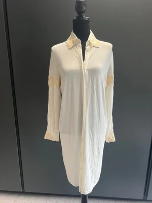 La Perla ночная рубашка слоновой кости цветочный кружевной отделки новый ярлык 625 $размер 2 - Изображение 1 из 4