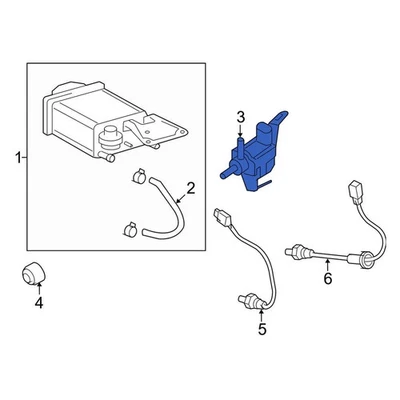 For Toyota Yaris 2007-2018 Toyota 2586021090 Vapor Canister Purge Solenoid — 第 1/2 张图片