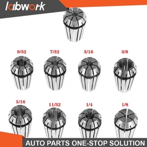 Labwork ER16 Spring Collet Milling Lathe Tool Engraving Machine 9 Pc 1/8" - 3/8" - Picture 1 of 11