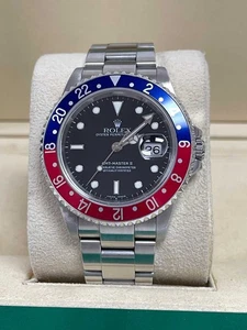 Rolex GMT Master II Pepsi 16710 F 2005 Papers No Holes - Picture 1 of 6
