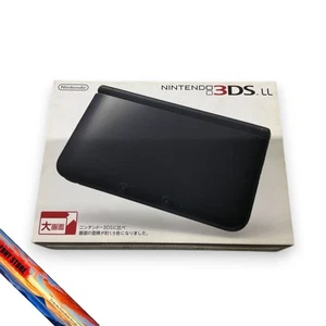 Consola portátil Nintendo 3DS LL XL 3DS negra probada inicializada Japón - Imagen 1 de 10