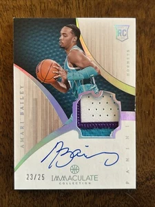 2023 Immaculate Amari Bailey ROOKIE RETRO PATCH On Card AUTO Hornets RPA RC #/25 - Picture 1 of 2
