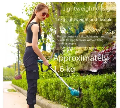 Electric Lawnmower Compact Home Use Rechargeable Weed Trimmer Multi-Functional - Image 1 of 4