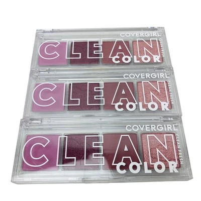 3 Pack Covergirl Clean Color Eyeshadow Palette 242 Mellow Mauve - Image 1 of 2