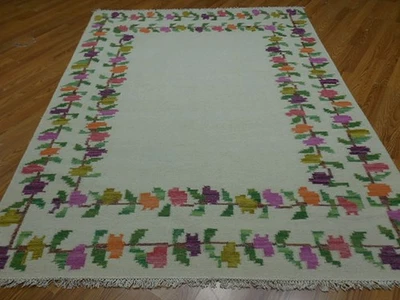 ALFOMBRA MODERNA ANATOLIA FLATWAVE KILIM DISEÑO GEOMÁTRICO 5x8 Foto 1 de 4