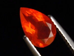 Feueropal 0,86 Ct. Tropfen Mexiko (5597t) - Bild 1 von 2