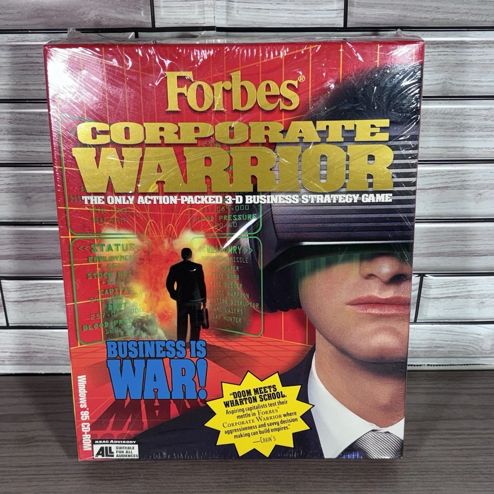 Rare Forbes Corporate Warrior (windows 95) CD-ROM Factory Sealed - Image 1 of 4