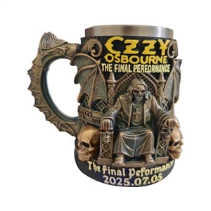 Czzy Osbourne 3D Gothic Mug Resin Cup The Final Performance Gift Collectible - Picture 1 of 12