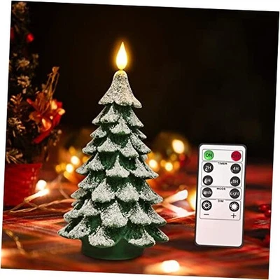  Árbol de Navidad Vela LED con Temporizador Remoto, 7.9 1x Verde Vivo Árbol de Navidad Foto 1 de 4
