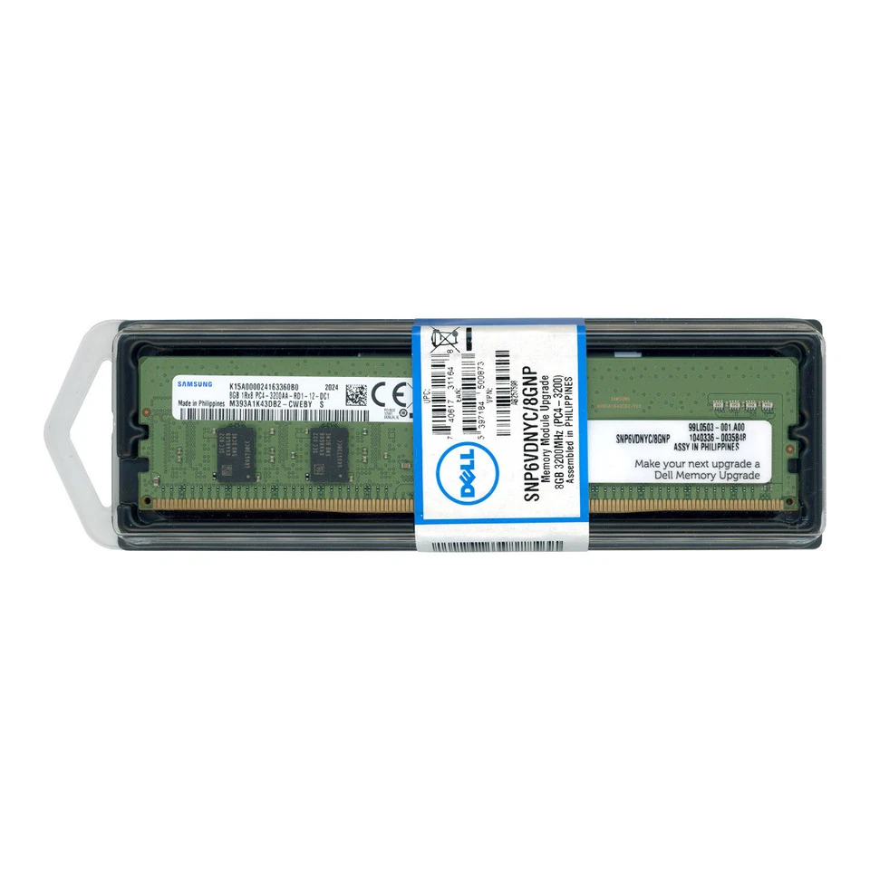 Server RAM Modul DELL AB257598 SNP6VDNYC/8GNP 8GB DDR4 3200MHz ECC REG - Bild 1 von 1