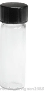(5) MINI 1-3/8" GLASFLÄSCHCHEN FLASCHE FÜR IHRE GOLDPFANNE - Bild 1 von 1
