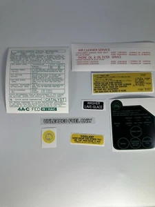 Juego de calcomanías Toyota Corolla 1983 apto sedán 4 puertas vagón cupé techo rígido respaldo elevado 8" - Imagen 1 de 9
