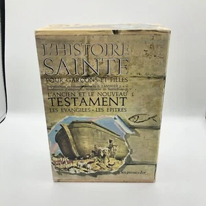 COFFRET 6 TOME ILLUSTRE HISTOIRE SAINTE ANCIEN ET NOUVEAU TESTAMENT HACHETTE TBE - Bild 1 von 5