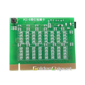 Placa base PCI-E Probador de tarjetas de prueba PCI Express 16X Ranura Tarjeta de prueba Indicador LED - Imagen 1 de 3