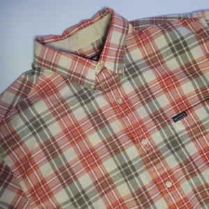 Camicia Chaps Ralph Lauren manica corta a quadri con bottoni uomo XL - Foto 1 di 7