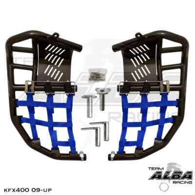 Raptor 700 Nerf Bars Pro Peg Heel Gaurds Alba Racing Blk 197 T7 BL - Image 1 of 4