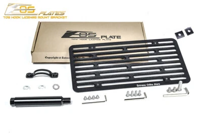 EOS Plate For 09-12 Nissan 370Z Full Sized Front Bumper Tow Hook License Bracket - Image 1 of 4