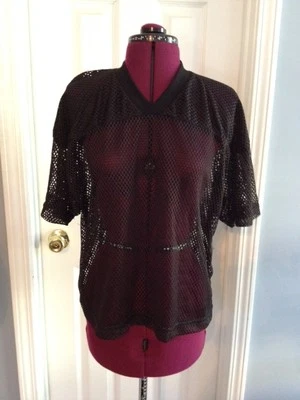 Camiseta deportiva de fútbol americano de práctica Wilson juvenil con ojo de buey ventilada talla L/XL mangas cortas Foto 1 de 3