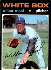 1971 Topps Wilbur Wood . Chicago White Sox #436