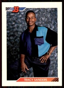 1992 Bowman Tracy Sanders Rookie Cleveland Indians #42