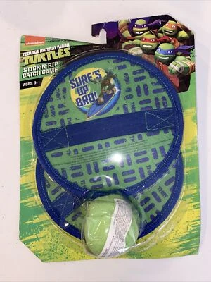 NUEVO TMNT Teenage Mutant Ninja Turtles STICK-N-RIP Ball Catch, Surfs Up Bro Foto 1 de 3